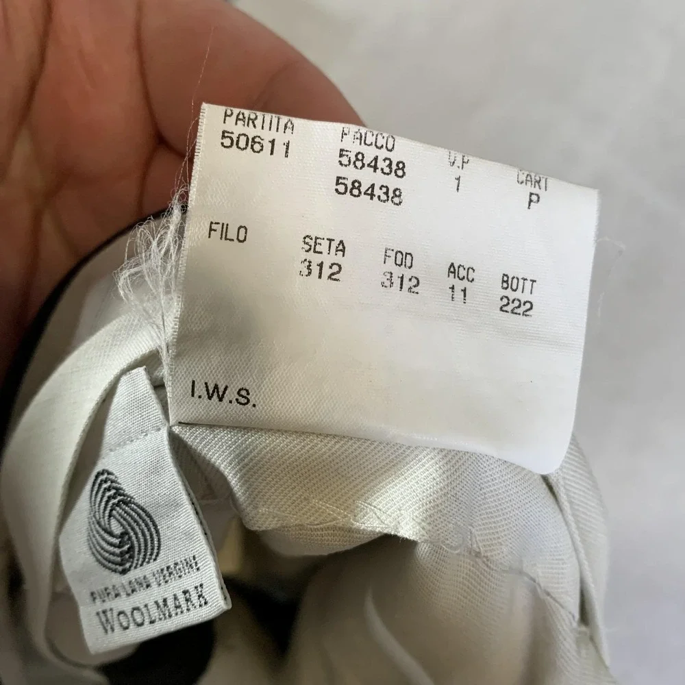 Canali Proposta Pants Mens 40x30 (Tag IT 58) Gray Wool Dress Classic Italy FLAWS